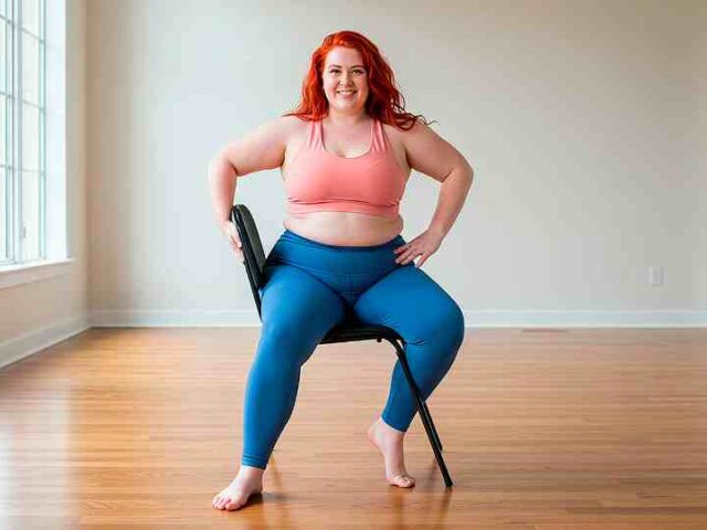 Mounjaro, healthy eating, and chair exercises for weight loss.
